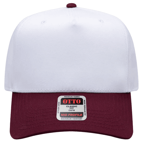 Maroon / White