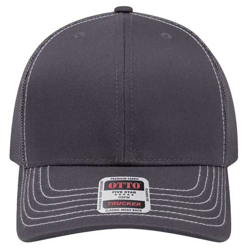 Charcoal Gray / White Stitch