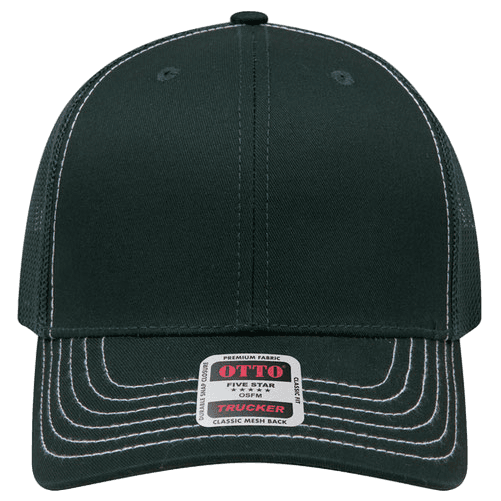 Dark Green / White Stitch