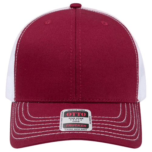 Maroon / White